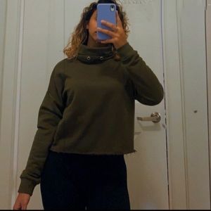 Green Turtleneck Sweater